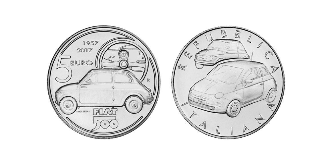 Eventi - Una moneta d'argento per celebrare i 60 anni della Fiat 500 - Ladiauto